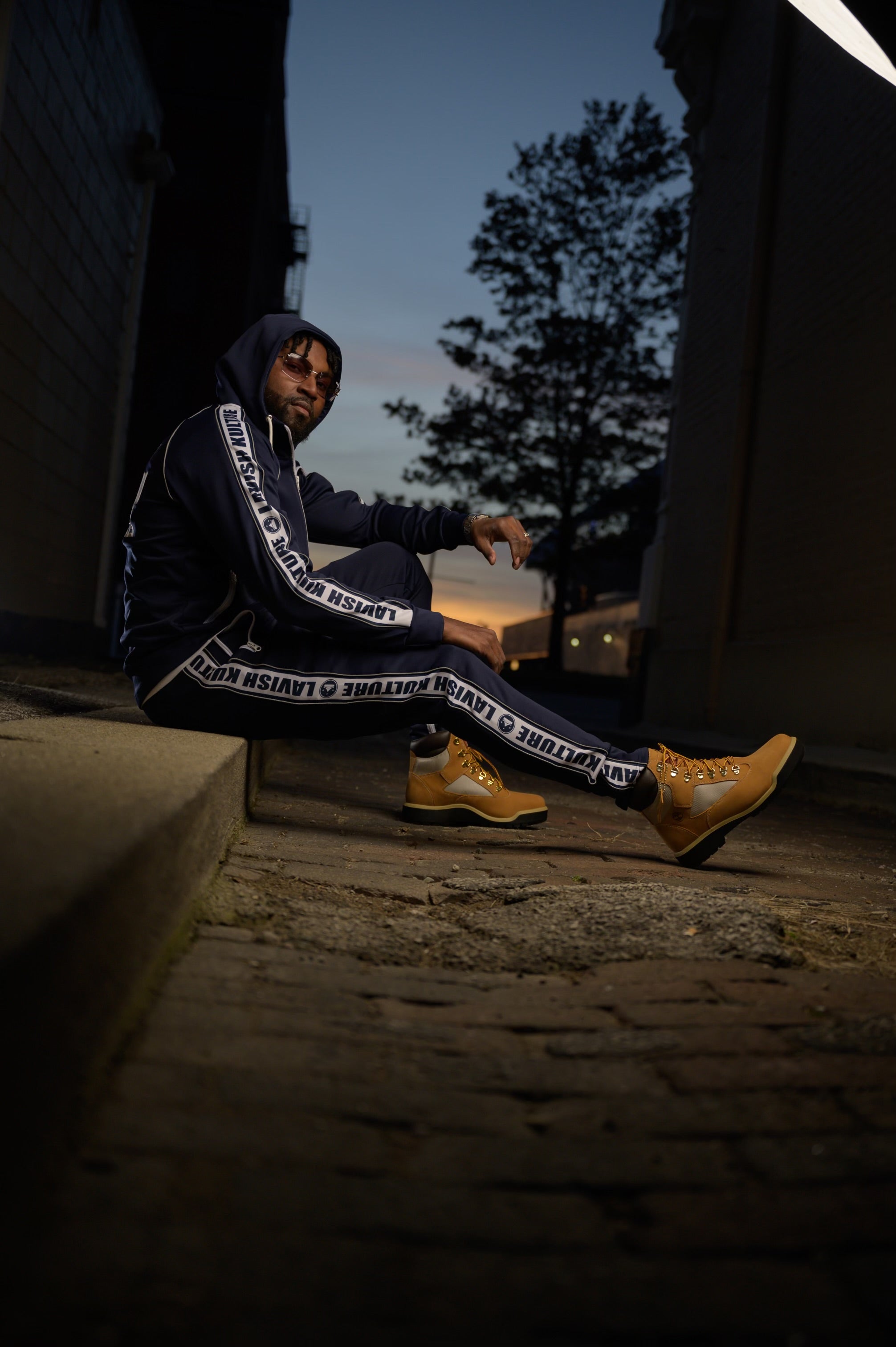 Navy Reflection Track Suit
