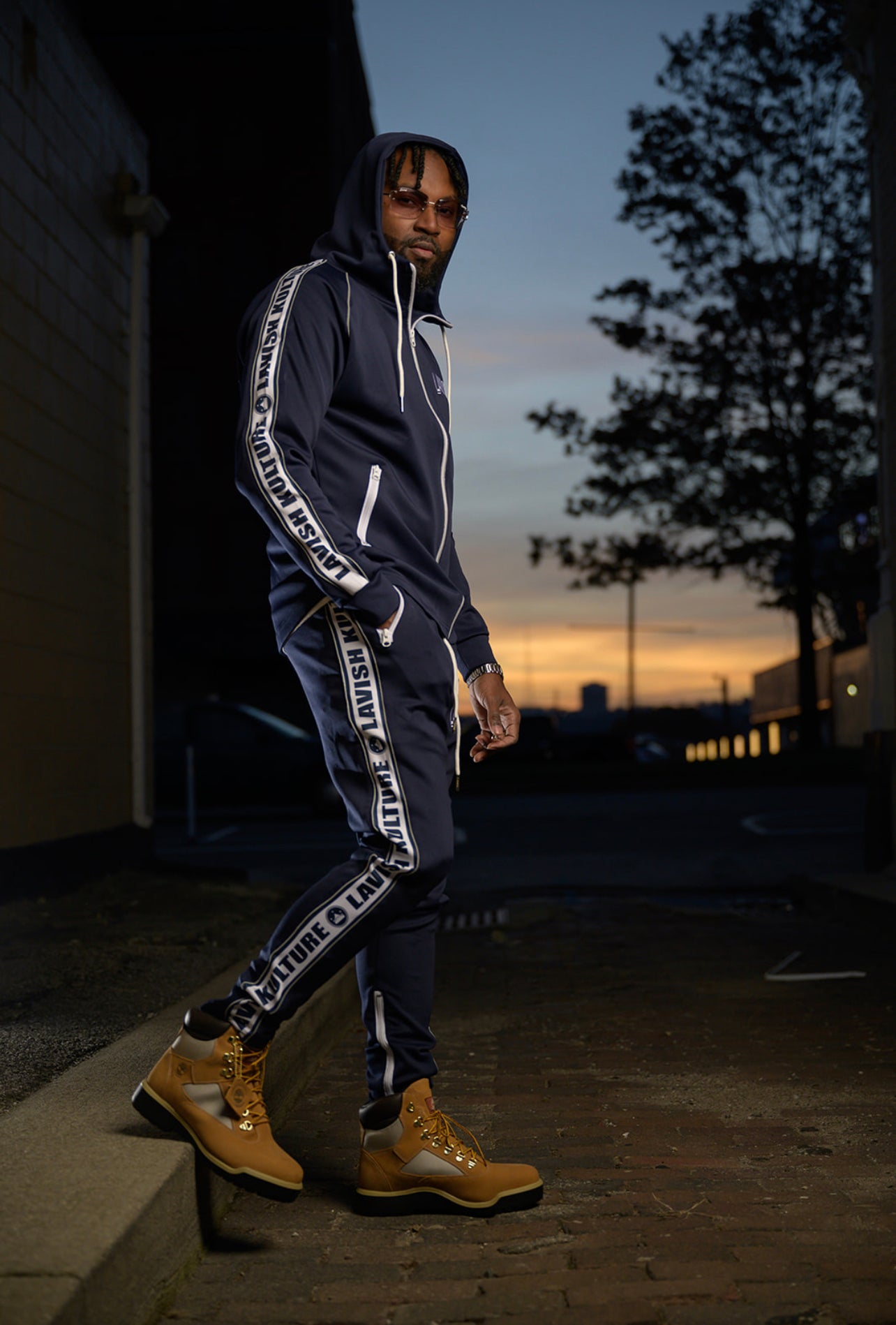 Navy Reflection Track Suit