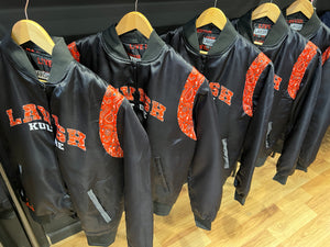 Black/Orange Paisley Bomber Jacket